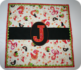 Monogrammed Kitchen Quilt