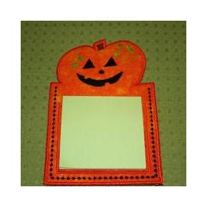 FREE! In-the-Hoop Pumpkin Notepad Cover