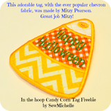 FREE! In-the-Hoop Candy Corn Tag